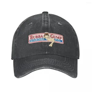 Cappellini con cappuccio Bubba Gump Shrimp Logo grafico Cappello da cowboy Visiera termica Cappellino per donna Uomo