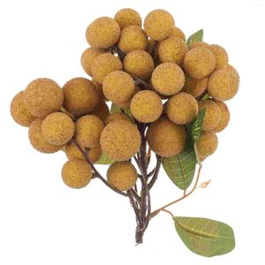 Party Decoration Green Plants Longan Tree Tropical Style Fruit Shooting Props Dekorativ modell Artificiell utsmyckning Prydnad