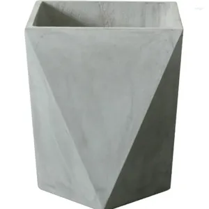 Vaser Creative Geometric Cement Flowerpot Extra stor nordisk enkel golvstandande grön växt krukut och blommorbehållare