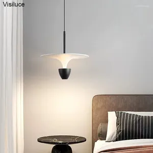 Pendant Lamps Minimalist Bedside Modern Nordic Aluminum LED Chandelier Light For Restaurant Kitchen Island Bar Bedroom Decor