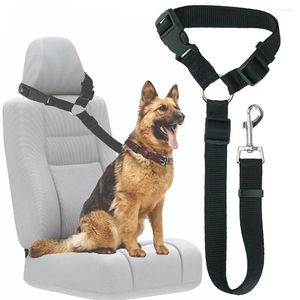 Dog Collars Pet Safety Leash Clip Dogs Harness Collar Universal Outdoor Strapを備えた調整可能なカーベルト
