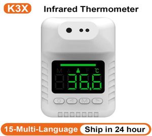 K3X Infrared Thermometer Automatic Temperature Sensor Wallmounted Digital LCD Display Noncontact Hands For Office School6910228