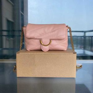 Pink Swallow Bag Sheepskin Puff Pillow Bag women designer bags chain purse leather handbag Shoulder bag Crossbody Women's Bag 231215
