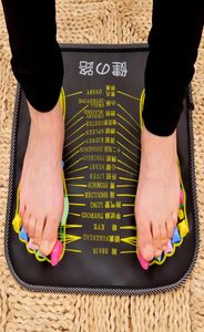 1Pc Acupuntura Cobblestone Foot Reflexology Massage Pad Walk Stone Square Foot Massager Almofada para Relaxar Dor Corporal Cuidados de Saúde C7485508