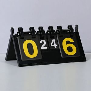 1pc 6 dígitos flip placar mesa pontuação flipper goleiro de futebol para basquete ping pong base triangular design y240127