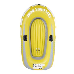 Verão dupla pessoa pvc inflável caiaque canoa remo barco de ar ao ar livre pesca deriva mergulho água 114 188cm 240127