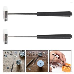 İzle Onarım Kitleri 2 PCS Hammers DIY Crafts Mücevher Enstrümanları için Çift Küçük Çok Fonksiyonlu Araç Ahşap İşçilik Oyuncakları