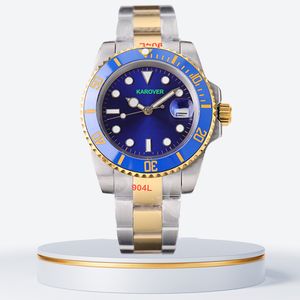 Erkekler lüks saat moda çerçeve hareketi aaa kalite kayma tokası 40mm yeşil siyah su geçirmez 904L çok fonksiyonlu paslanmaz çelik montre dhgate saatler