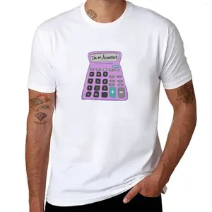 Canotte da uomo Ufficiale I'm An Accountant T-shirt con design rosa calcolatrice Personalizza le tue magliette divertenti personalizzate per uomo