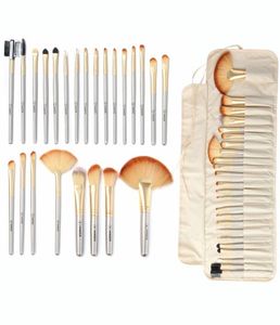 VanderLife Pro Makeup Borsting Borstes Set 24pcslot Pinsel Cosmetic Foundation Powder Blush Eyeliner Blandar WBAG2647077