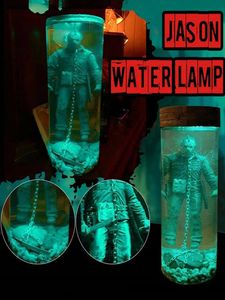 Freitag Figur Aquarium Ornament Der 13. Jason Voorhees Sammler Wasserlampe Lives Schlussszene Horror Souvenir Schreibtischdekoration 240129