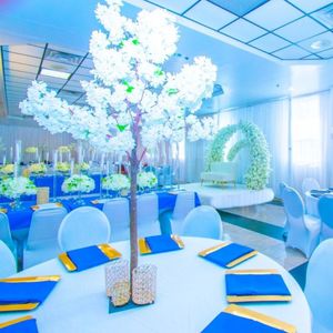 Wedding Tall Silk White Artificial Flower Centerpiece for Table Decoration flower arrangement Table flower branch centerpiece 466