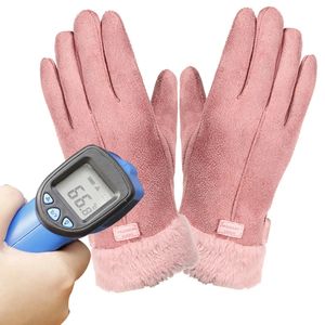 USB Heated Gloves For Women Winter Cycling Gloves Outdoor Sports Running Motorcycle Ski Mittens Non-slip Warm Full Fingers 240124