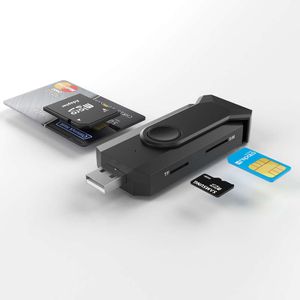 SD/TF/SIM/IC Four in One Bank Tax Intelligent Card Reader USB