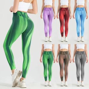 Active Pants Summer Seamless Sport Aurora Yoga Leggings Hög midja Scrunch Women Outfit Fintess Running Pant Workout Clothes