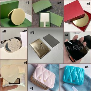 Favor Women's Round   Square Cosmetic Mirrors Portable Exquisite Mirror with Box