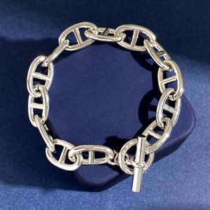 Homem de alta qualidade pulseira moda BIG porco nariz círculo manguito pulseiras de designer de aço inoxidável 18k ouro prata mulheres material premium jóias presentes