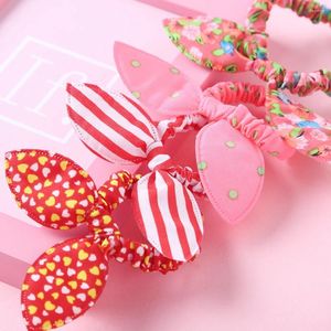 Haarschmuck 10 Stück Ohren Bögen Gummibänder für Kinder Baby Mädchen Gummi Stirnband Set Scrunchies Kinder niedlich 2024