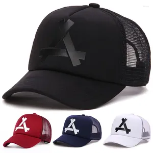 Ball Caps Summer Baseball Mesh Snapback Hat Modny sport Hiphop Trucker Bog Men Men Cap Hats