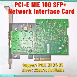 Glasfaserausrüstung Mellanox ConnectX-3 PCI-E NIE 10G SFP Netzwerkschnittstellenkarte 10 Gigabit Dual Port MCX342 MCX341A