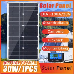Elastyczny zestaw panelu słonecznego 300 W 18V 12V Monokrystaliczne ogniwa słoneczne ładowarka zasilająca do kempingu jacht samochod