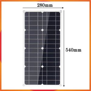 800W Portable Power Bank 12V Panel Kit Controller Solar Plate for Home/Camping/RV/Car Fast Battery Charger