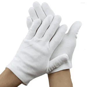 Disposable Gloves 6-Pack Dry Hand White Cotton Overnight Moisture Spa Soft For Women And Men