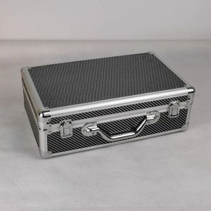 Carbon Fiber Tool Box Aluminum Case Suitcase Equipment Hard Carry Bag Instrument Portable Toolbox With Foam 240123