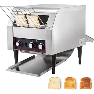 Cookware Sets 450 Slices/Hour Commercial Conveyor Toaster Heavy Duty Industrial Toasters W/Double Heating Tubes R Bun Bagel Bread Baked Food