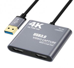 50 Kapalı 4K 1080p USB ile Uyumlu 30 Video Ses Döngüsü OUT HD 1080P60 Yakalama Kartı Adaptörü Hubs6815393