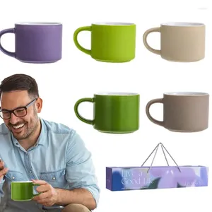 Mugs Cappuccino Cups Set Ceramic Travel Coffee Mug 5pcs Espresso Latte With Handle For Tea Juice