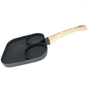 Pans Griddle Pan Daily Use Frying Multifunction Convenient Pancake Divided Skillet Handle