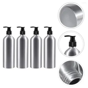 Liquid Soap Dispenser 4 Pcs Dispensing Aluminum Bottles Decoration For Bathrooms Lotion Container Decorations