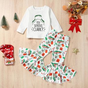 Одежда наборы Citgeeautumn Christmas Kids Mabd Girl наряды с длинными рукавами