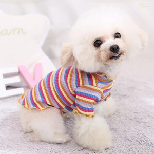 Abbigliamento per cani Camicia Gatto Chihuahua Yorkie Vestiti Pigiama T-shirt Barboncino Bichon Pomerania Schnauzer Pet Pigiama Abbigliamento Dropship