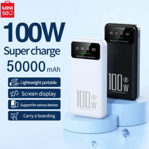 100W Super Fast Charging Power Bank 20000mAh stor kapacitet Extern kraftförsörjning Bidirectional Fast Charging Pover Bank