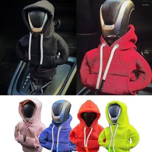 Interior Accessories Fashion Hoodie Car Gear Shift Knob Cover Sweatshirt Handle Lever Decoration Gift