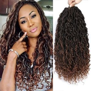 River Locs Trecce sintetiche all'uncinetto Capelli Dea Faux Locs Intrecciare i capelli Passion Twist Dreadlocks Capelli per donna nera 240119