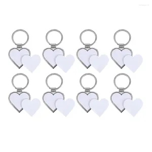 Keychains Heart Shape Sublimation Blanks Key Chains Board Heat Transfer Chain