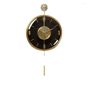 Relógios de parede Grande Tamanho Design Home Decor Luxo Minimalista Relógio Digital Mecanismo Vintage Orologio Da Parete
