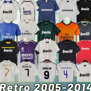 Real Madrid MLSES retro camisas de futebol BALE Roberto Carlos Hierro Seedorf Modric vintage RAUL SUKER camisa de futebol ronaldo ZIDANE 05 06 07 08 09 10 11 12 13 14 17 FIGO