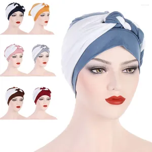 Ethnic Clothing Muslim Women Braids Chemo Cap Cancer Hat Hijab Turban 2024 Headscarf Hair Loss Head Cover Scarf Wrap Skullies Bonnet