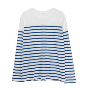 Long Sleeve Cotton Marine T Shirt Striped Tees Top Basic Clothing SMLXL 240129