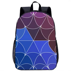 Borse da scuola Zaino con motivo a rombi Zaino per ragazze Ragazzi Moda Cool Stampa 3D Borsa per laptop da viaggio per adolescenti da 17 pollici per bambini