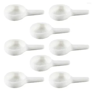 Candle Holders 8 Pcs Anti-scald Holder Ceramic Craft Fragrance Warmer Tray Tealight Wax Incense Desk Top Heater Burner