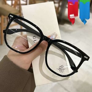 Designer solglasögon internet känd svart med samma stil tr90 stora anti blå ljus glasögon, kvinnors koreanska version glasögon ram