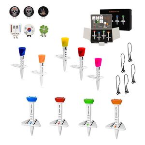 Golf Tees Golf Double Tee Adjustable Height Step Down Golf Ball Holder Plastic Golf Training Ball Tee Golf Marks Accessories 240122