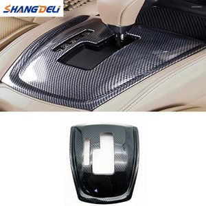 Interior Accessories 1Pc Car Gear Shift Knob Sticker Panel Cover Trim Left Hand Drive Carbon Fiber ABS For NISSAN X-Trail T32 Rogue