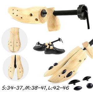 1PC Stretcher Shoes Tree Shaper Rack Unisex Shoe SML For Women Man Adjustable Wooden Pumps Boots Expander Trees Size 240130