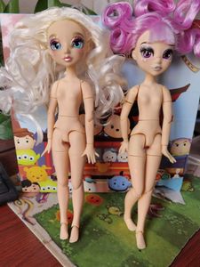 FactoryRainbo Doll BJD Neo Blyth Nudeカスタマイズされたマットフェイスドールズは化粧を変更し、DIY 16ボールジョイント240123